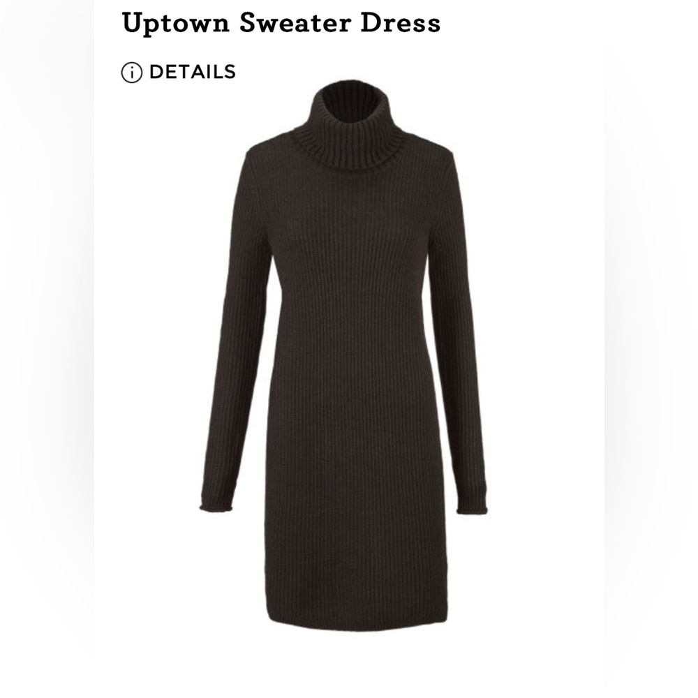 Cabi uptown dark brown sweater dress
